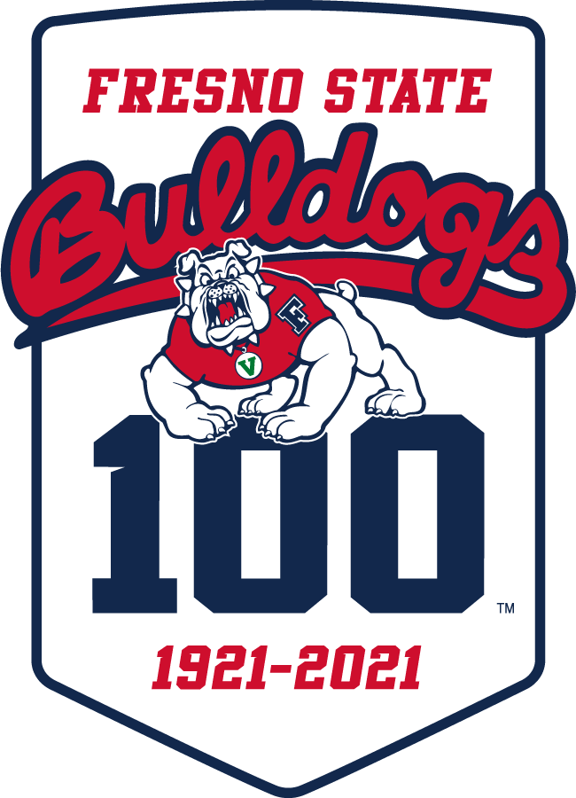Fresno State Bulldogs 2021 Anniversary Logo v4 diy iron on heat transfer